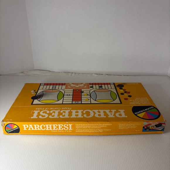 Parcheesi Royal Game of India COMPLETE Set Selchow Righter Vintage 1982 - Picture 13 of 16